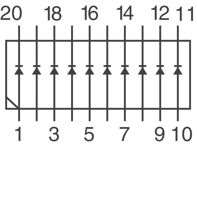 LTA-1000G Lite-On Inc.  LED - Circuit imprimé Indicateurs Réseaux Barres lumineuses Graphiques à barres